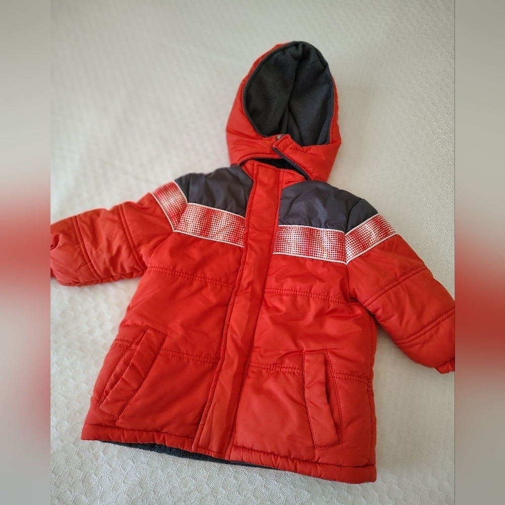 Xtreme Orange Hooded Winter Jacket Size 18 M